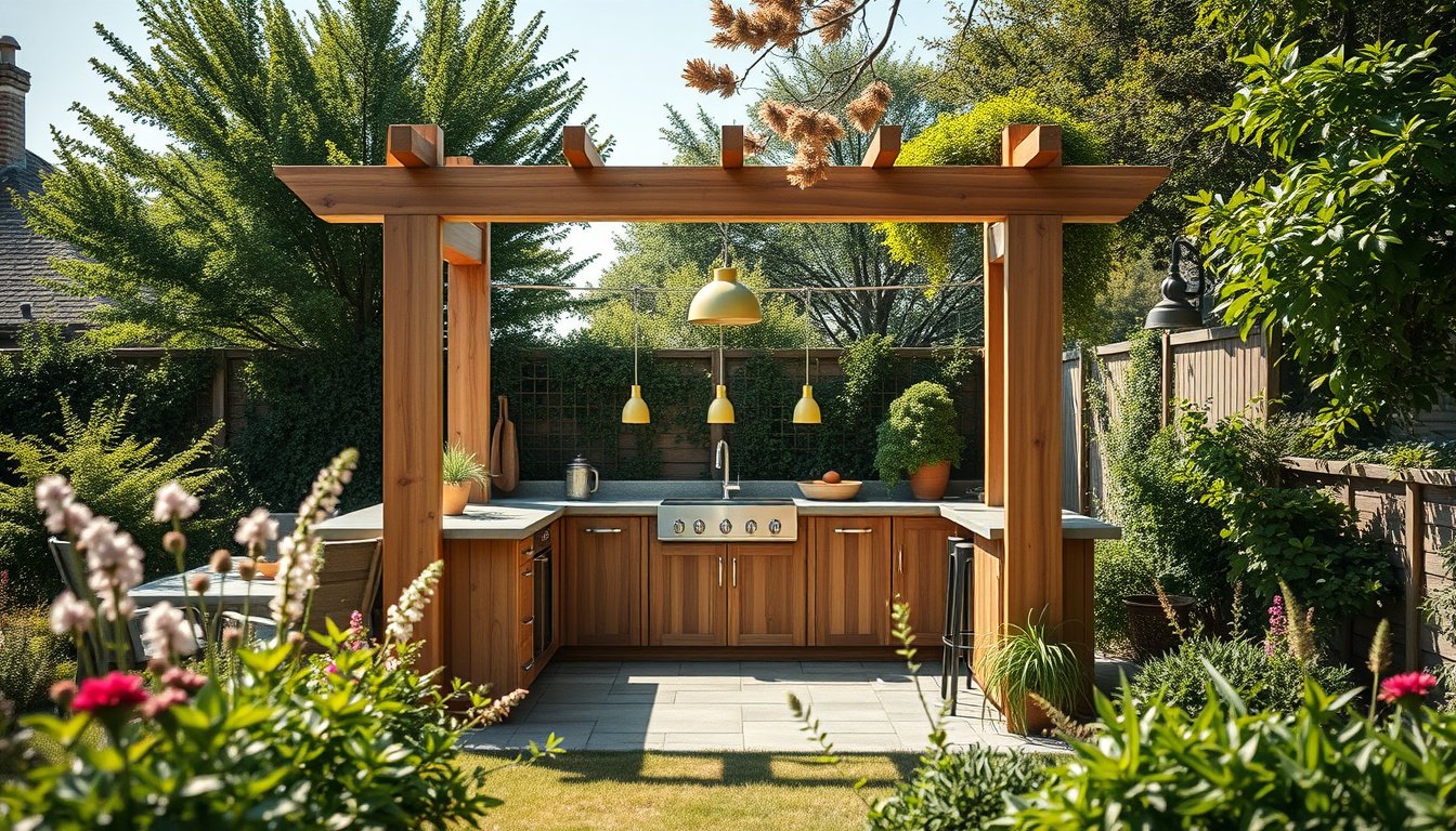 How To Build Outdoor Kitchen Frame
