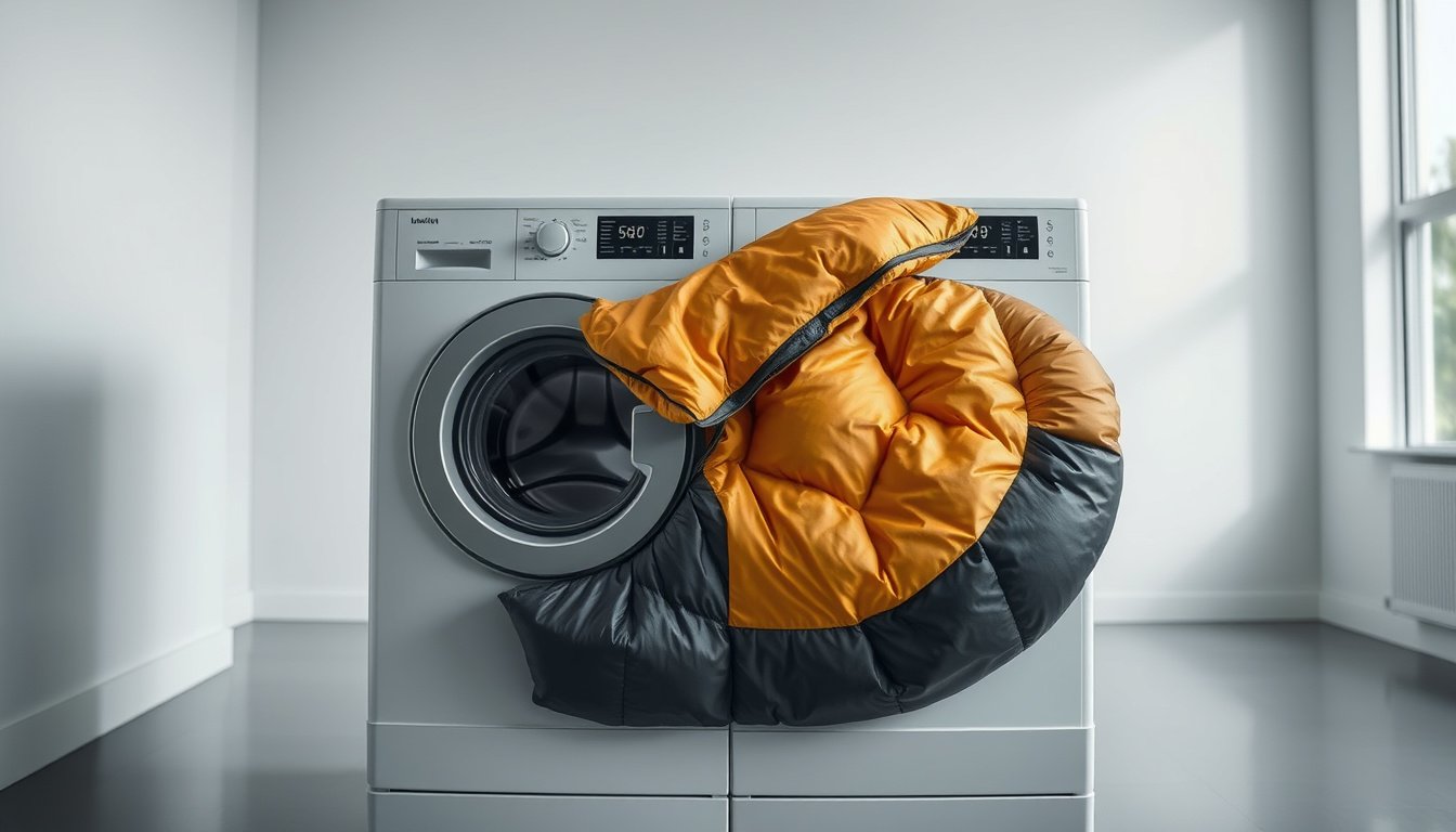 Wash Sleeping Bag Zipped or Unzipped