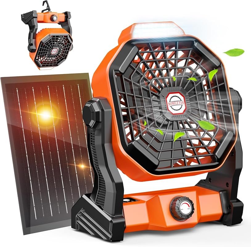best solar powered fans for camping