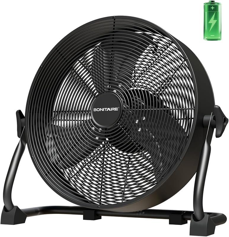 16'' Battery Operated Floor Fan