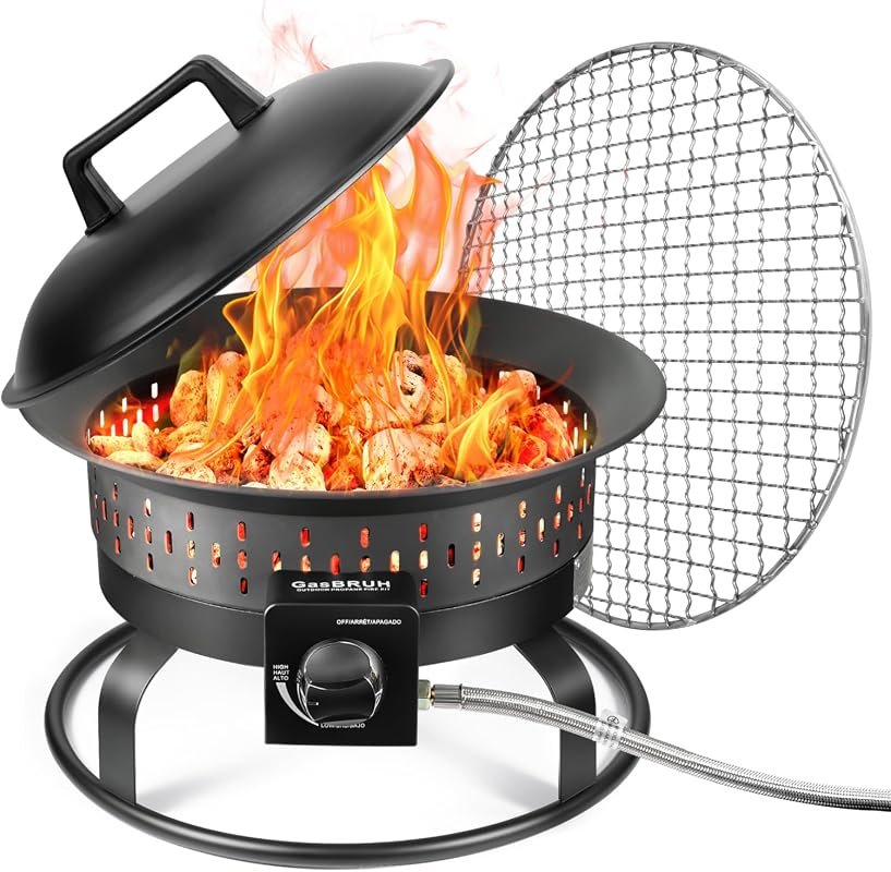 GasBRUH 19-Inch Portable Propane Fire Pit