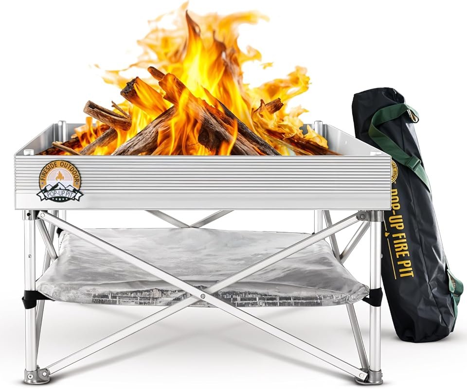 Fireside Outdoor 24-Inch Portable Fire Pit