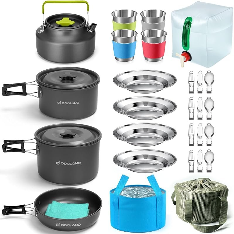 Odoland 29-Piece Camping Mess Kit