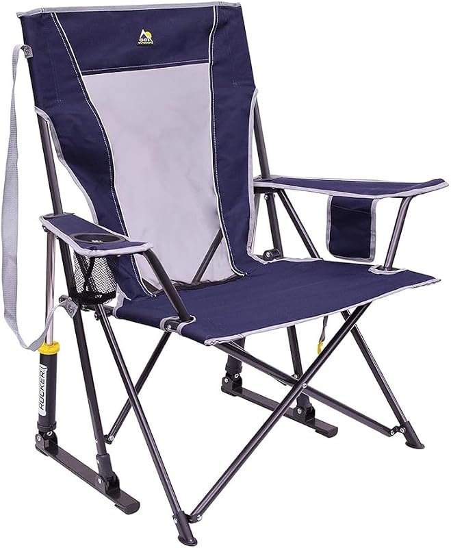 GCI Outdoor Comfort Pro Rocker, Portable Folding Camping Chair with Sm