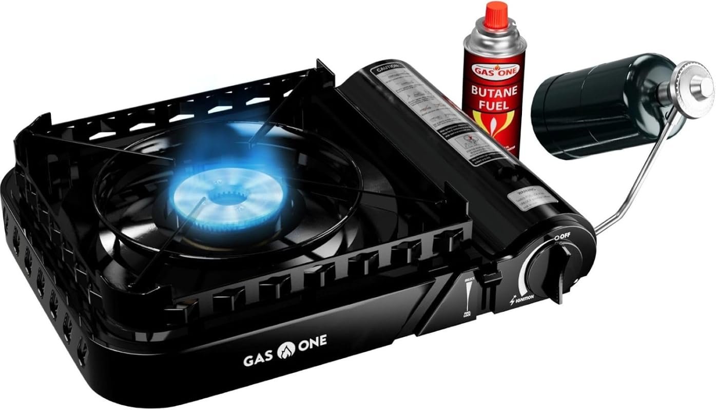 GasOne 15,000 BTU Dual Fuel Portable Camping Stove