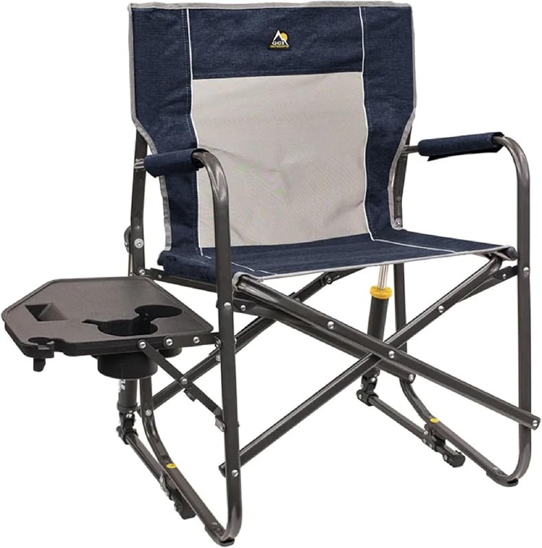 GCI Outdoor Freestyle Rocker with Side Table, Portable Folding Camping