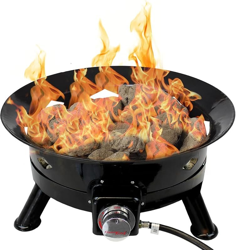 Flame King 24-Inch Smokeless Propane Fire Pit