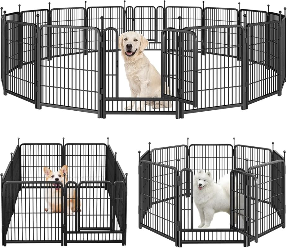 Portable Foldable Metal Dog Playpen