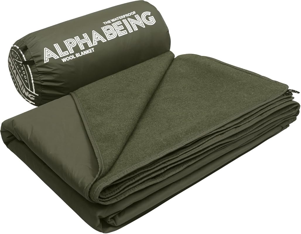 AlphaBeing Merino Wool Outdoor Blanket