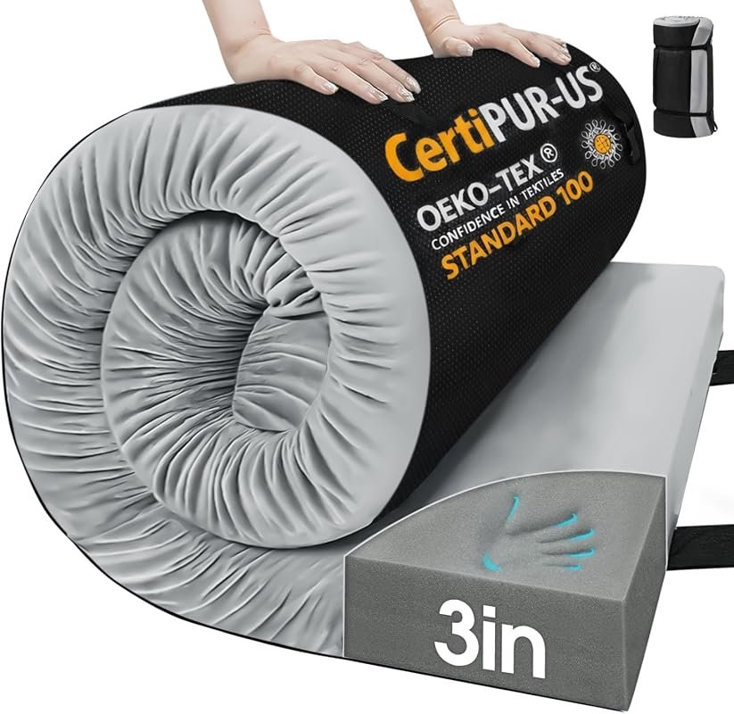 CYMULA Memory Foam Camping Mattress Pad