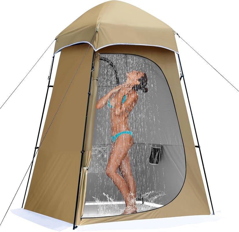 Extra Tall 7.9 FT Pop Up Privacy Shower Tent, Portable Outdoor Bathroo