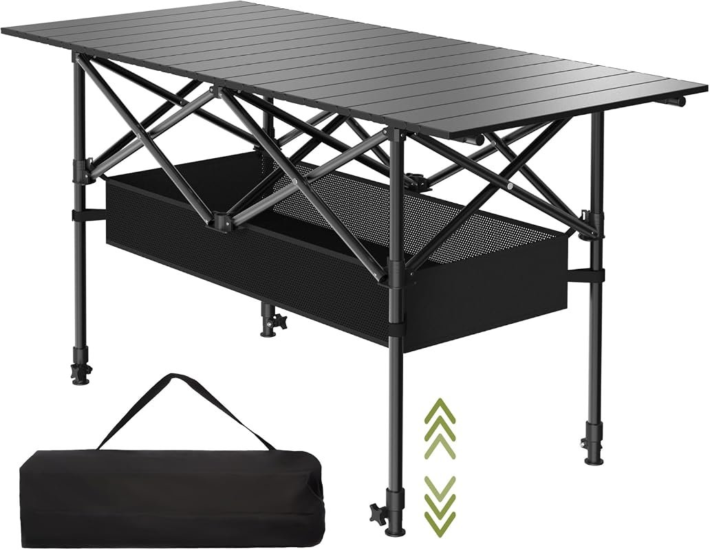4FT Folding Roll-Up Picnic Table