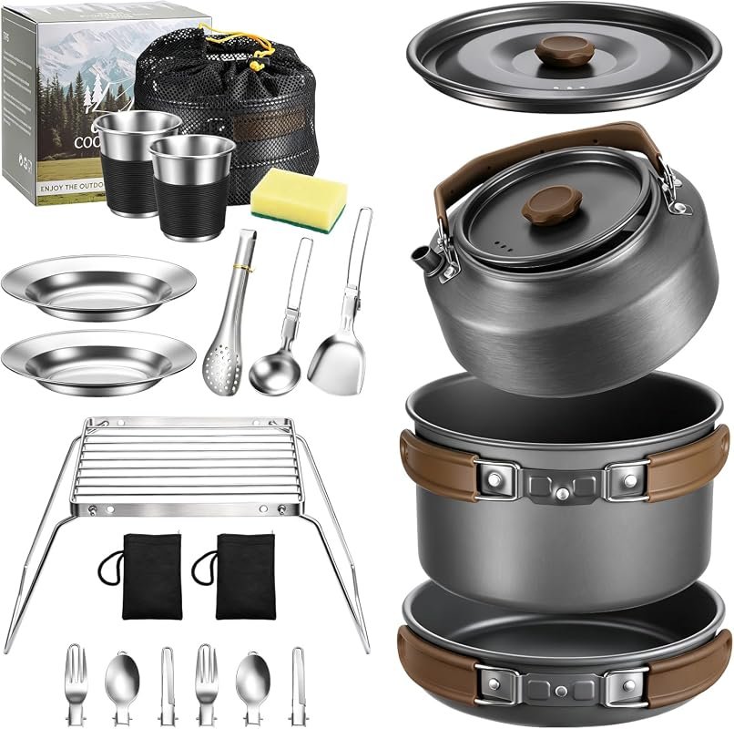 Leonyo 18-Piece Camping Cookware Set