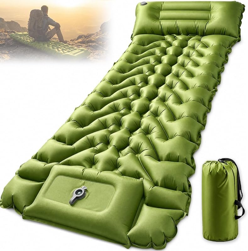 4-Inch Thick Inflatable Camping Mattress