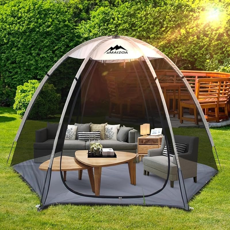 8x7 Ft Mesh Screen House Tent for Outdoor Camping, Portable Lightweigh