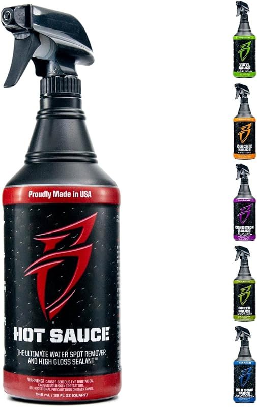 Bling Sauce Hard Water Spot Remover with Protective Wax Sealant for Pr