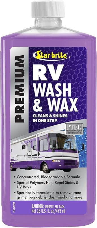 STAR BRITE RV Wash and Wax Concentrated Cleaner with UV Protectant for