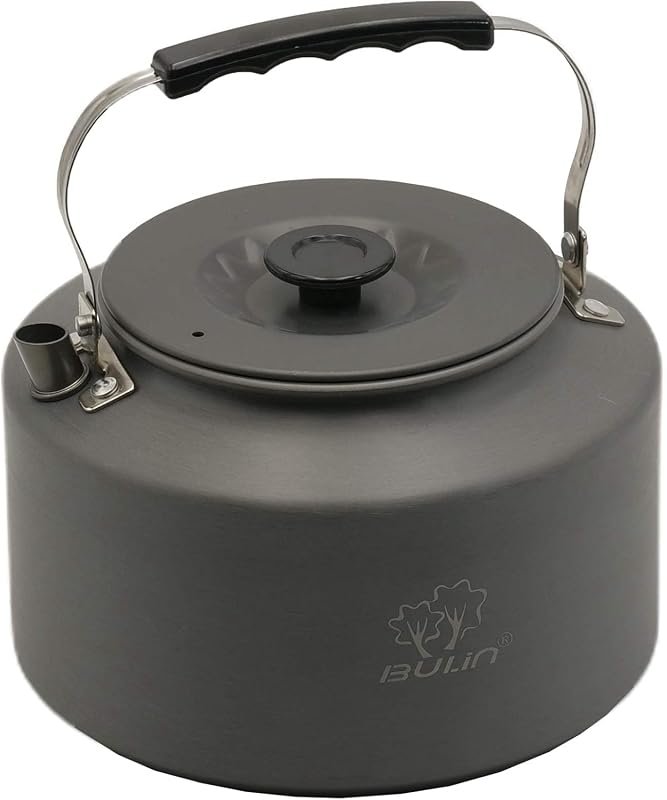 Bulin 2.2L Large Portable Camping Kettle, Durable Stovetop Pot for Bre