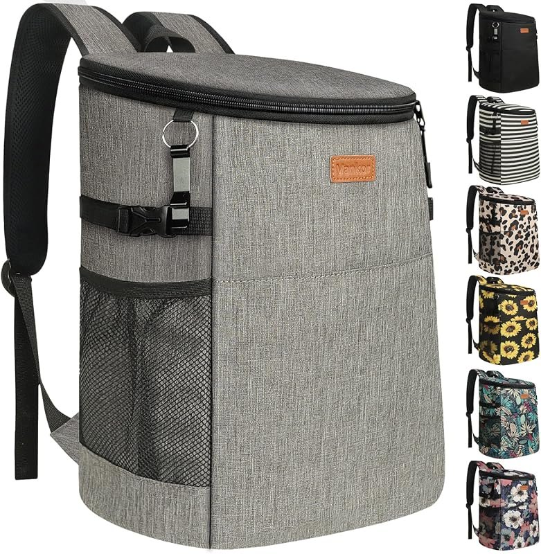 Vankor Waterproof Insulated Camping Cooler Backpack, Durable Soft-Side