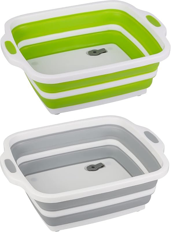 Collapsible Cutting Board Dish Tub Set