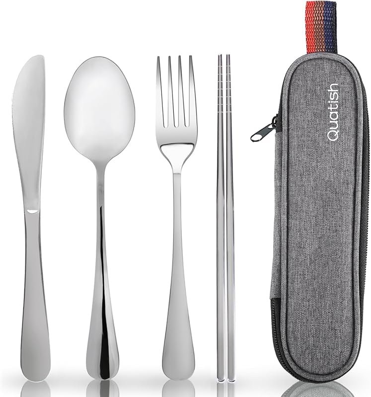 Quatish Portable Travel Utensils