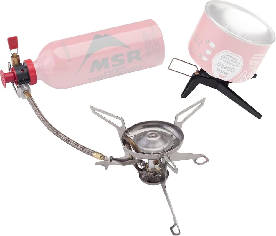 MSR WhisperLite Universal Hybrid Fuel Camping Stove for Versatile Back