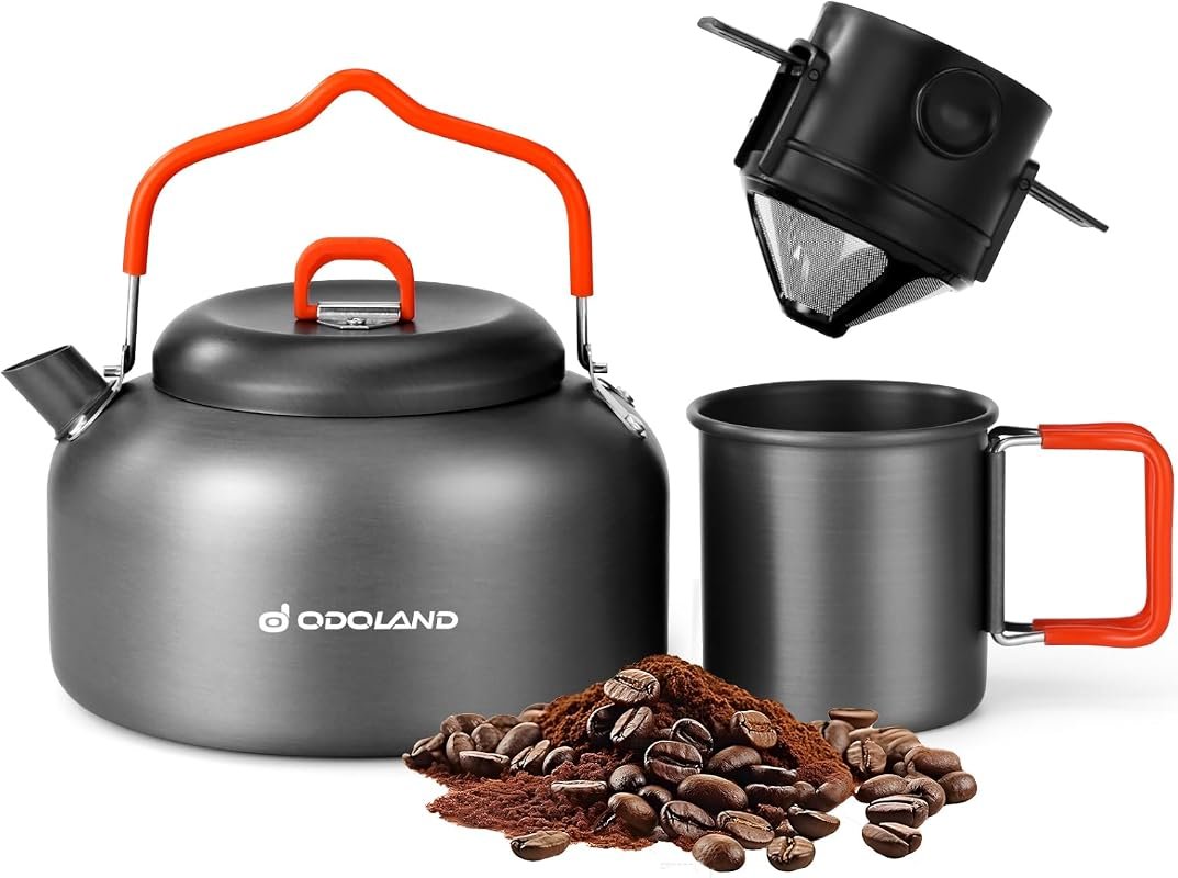 Odoland 1.2L Camping Coffee Pot Set