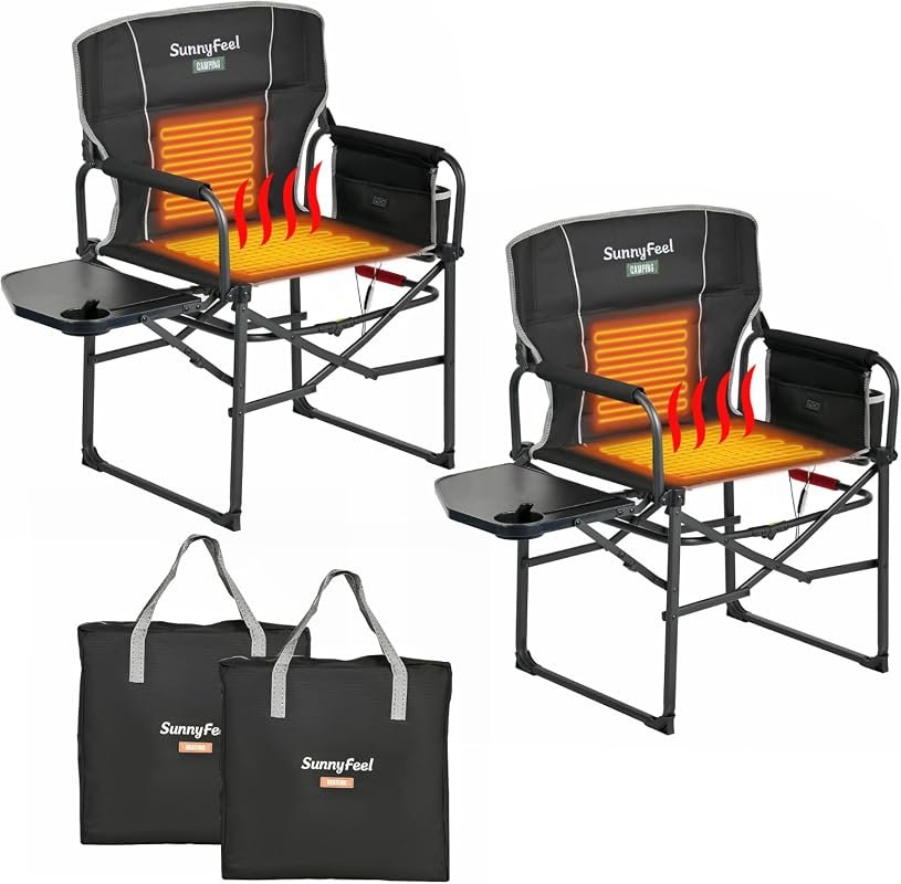 SUNNYFEEL Heated Camping Directors Chair
