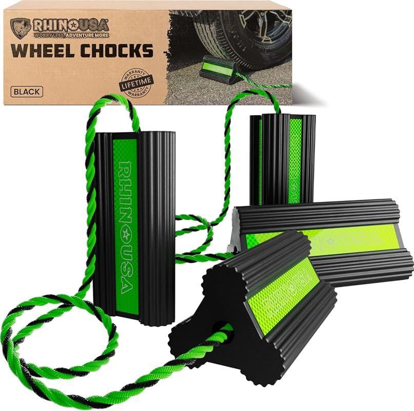Rhino USA Heavy Duty Rubber Chocks