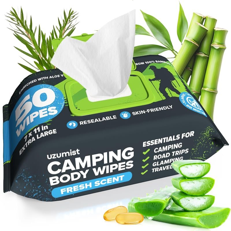 Camping Essentials XL Body Wipes