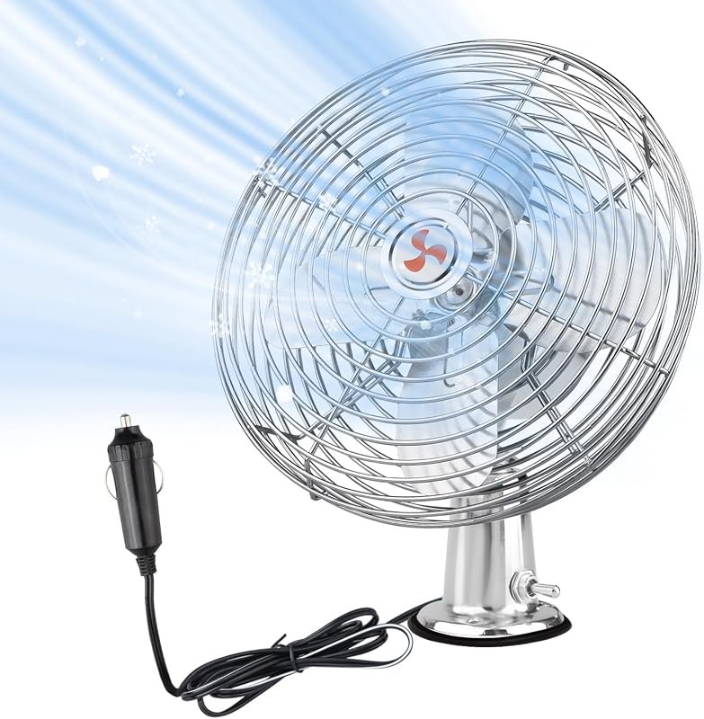 12V 9-Inch Metal Fan
