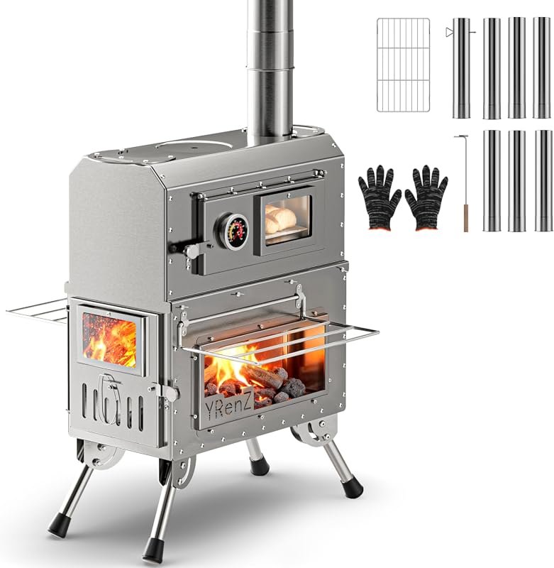 Camping Wood Stove with Oven