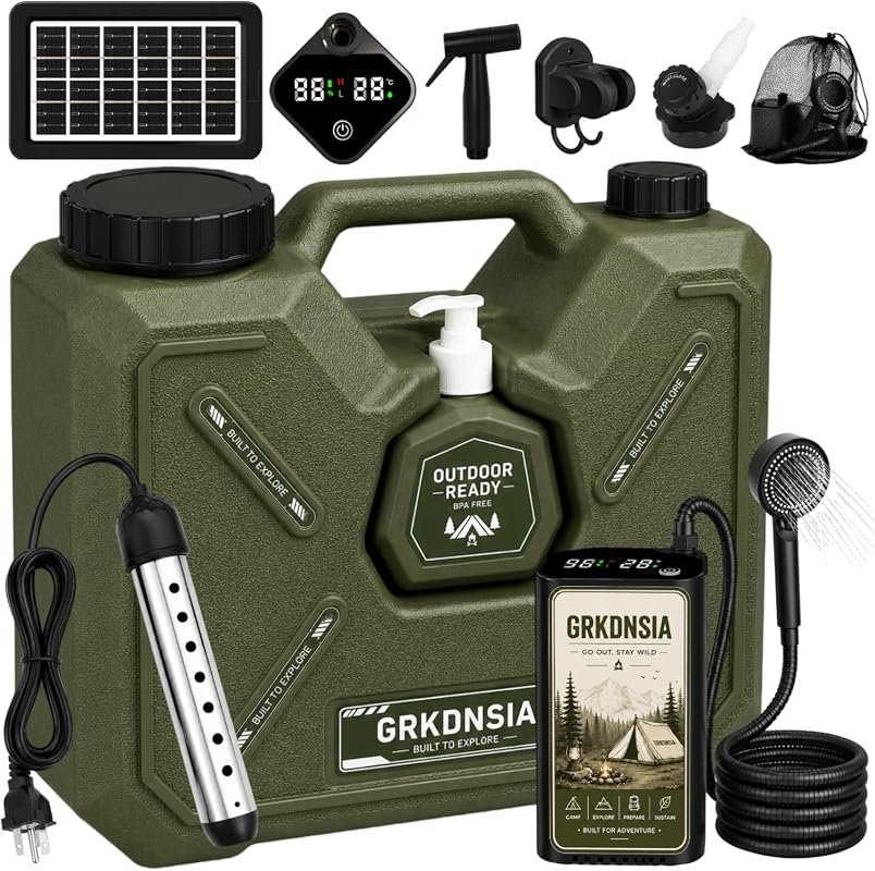 Camping Shower with Heater Pump
