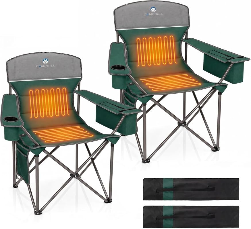 Heated Camping Chairs 2 Pack