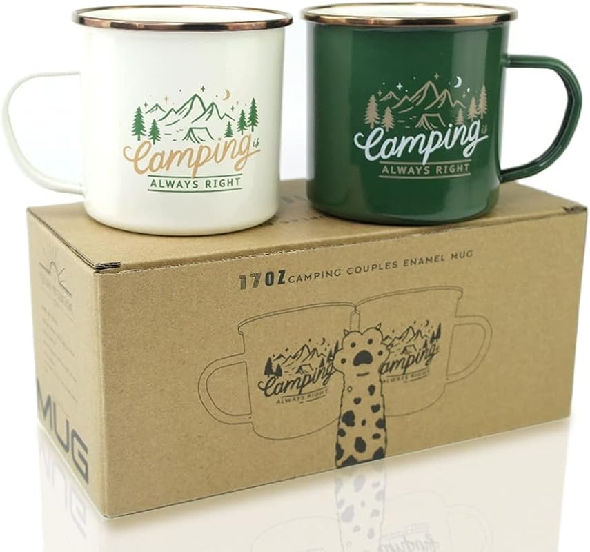Roadmap Enamel Camping Mugs Set